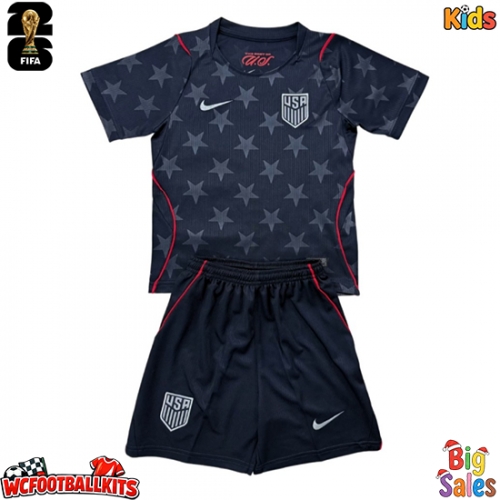 United States Malik Tillman #17 Replica Away Stadium Kit for Kids World Cup 2026 Short Sleeve (+ pants)